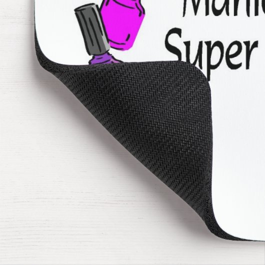 Manikürist-Superheld Mousepad (Ecke)