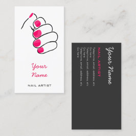 Manikürist-und Nagel-Techniker-Visitenkarten Visitenkarte
