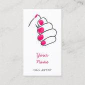 Manikürist-und Nagel-Techniker-Visitenkarten Visitenkarte (Vorderseite)