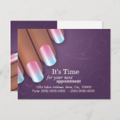 Manikürist-Verabredungs-Erinnerung Postcarrd Ankündigungspostkarte (Vorne/Hinten)