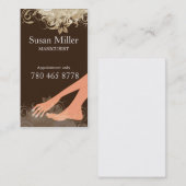 MANIKÜRIST Vertikale-Visitenkarte Visitenkarte (Vorne/Hinten)