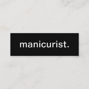 Manikürist-Visitenkarte Mini Visitenkarte