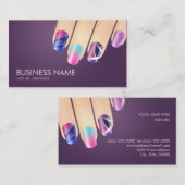 Manikürist-Visitenkarte mit zwei Seiten Visitenkarte (Vorne/Hinten)