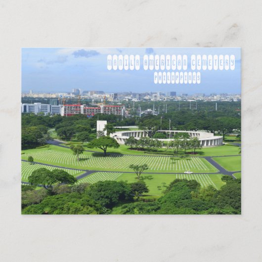 Manila American Friedhof Postkarte (Vorderseite)