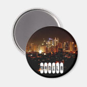 Manila auf den Philippinen Magnet (Vorderseite/Rückseite)