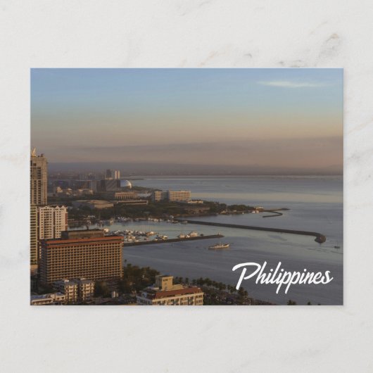 Manila Bay Philippinen Postkarte (Vorderseite)