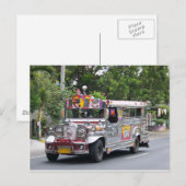 Manila Jeepney Postkarte (Vorne/Hinten)