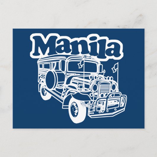 Manila Jeepney Postkarte (Vorderseite)