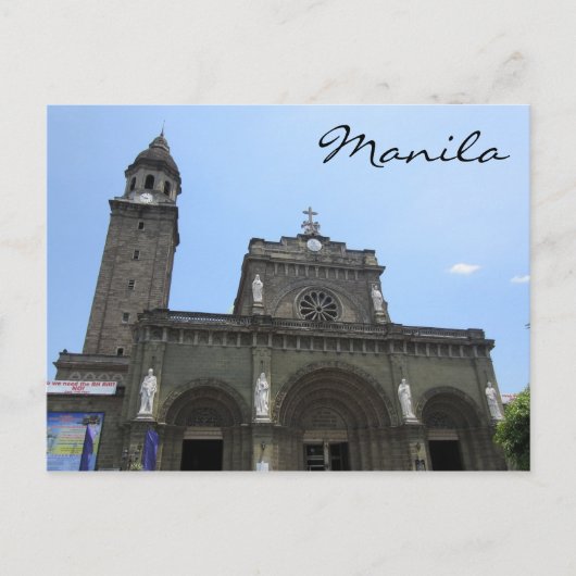 Manila Kathedrale Postkarte (Vorderseite)