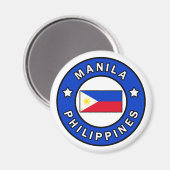 Manila Philippinen Magnet (Vorderseite/Rückseite)