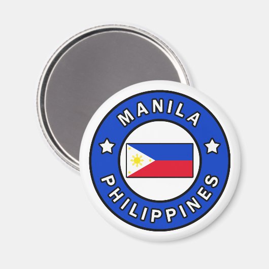 Manila Philippinen Magnet (Vorderseite/Rückseite)
