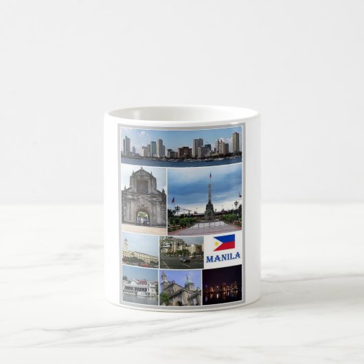 Manila - Philippinen - Mosaik - Kaffeetasse (Mittel)