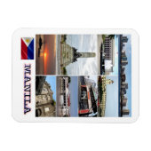 Manila - Philippinen - Mosaik - Magnet (Horizontal)