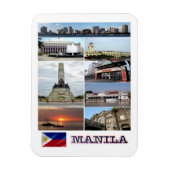 Manila - Philippinen - Mosaik - Magnet (Vertikal)