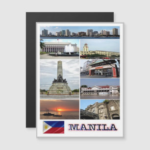 Manila - Philippinen - Mosaik - Magnetkarte