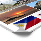 Manila - Philippinen - Mosaik - Poster (Ecke)