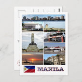 Manila - Philippinen - Mosaik - Postkarte (Vorne/Hinten)