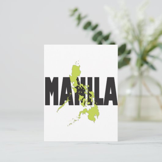 Manila, Philippinen Postkarte (Stehend Vorderseite)
