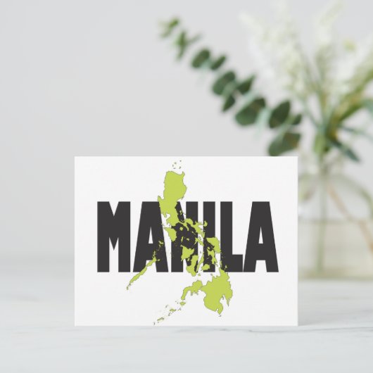 Manila, Philippinen Postkarte (Stehend Vorderseite)