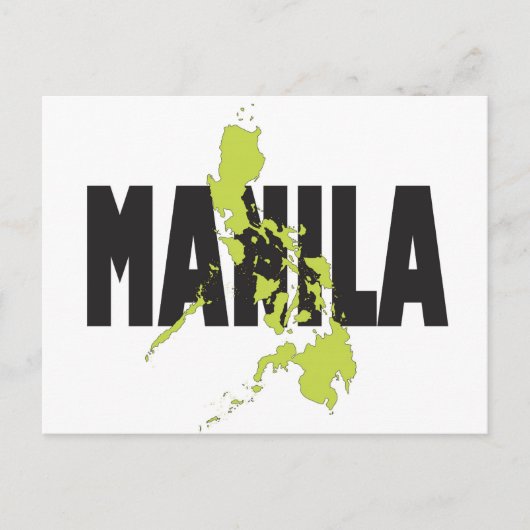 Manila, Philippinen Postkarte (Vorderseite)
