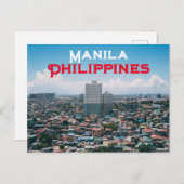 Manila, Philippinen Postkarte (Vorne/Hinten)