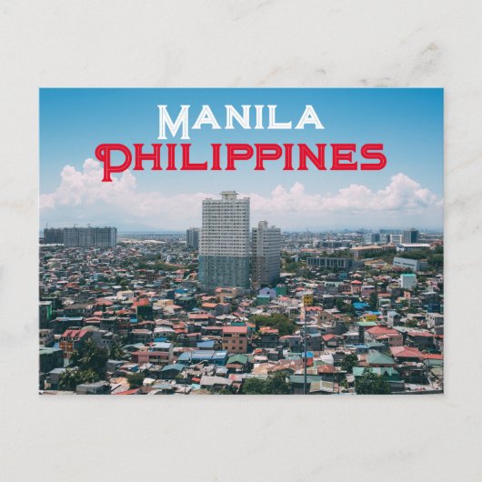 Manila, Philippinen Postkarte (Vorderseite)