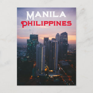 Manila, Philippinen Postkarte
