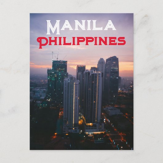 Manila, Philippinen Postkarte (Vorderseite)
