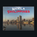 Manila, Philippinen Postkarte<br><div class="desc">Manila,  Philippinen Postkarte.</div>