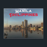 Manila, Philippinen Postkarte<br><div class="desc">Manila,  Philippinen Postkarte.</div>