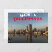 Manila, Philippinen Postkarte (Vorne/Hinten)