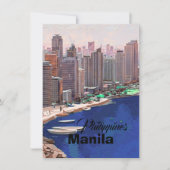 Manila Philippinen Postkarten Kunst,Philippinen Re (Vorderseite)