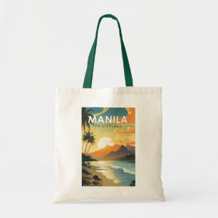 Manila Philippinen Reise Kunst Vintage Tragetasche