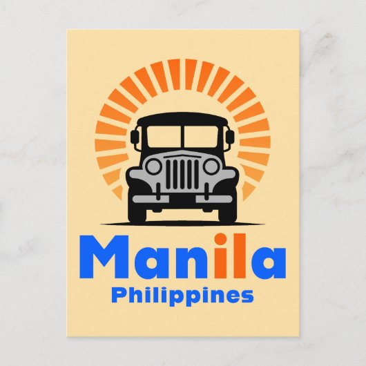 Manila Philippinen Südostasien Postkarte (Vorderseite)