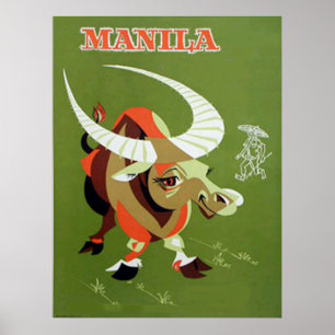 Manila Philippinen Vintage Poster