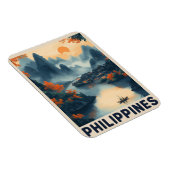 Manila, Philippinen - Vintage Travel Magnet (Rechte Seite)
