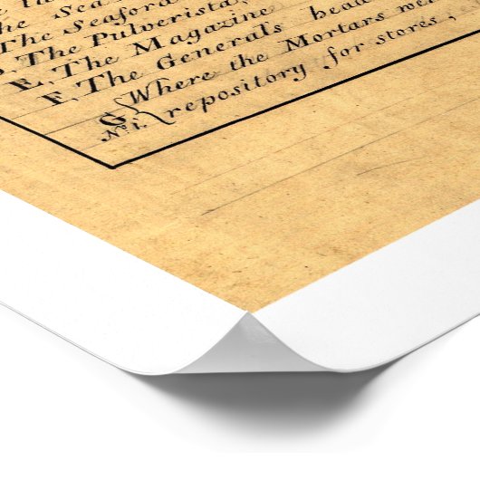 Manila Philippines Attack Map 1762 Poster (Ecke)