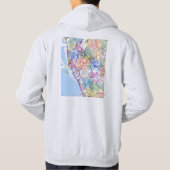  Manila Philippines City Map Hoodie (Rückseite)