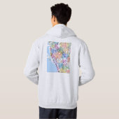  Manila Philippines City Map Hoodie (Schwarz voll)
