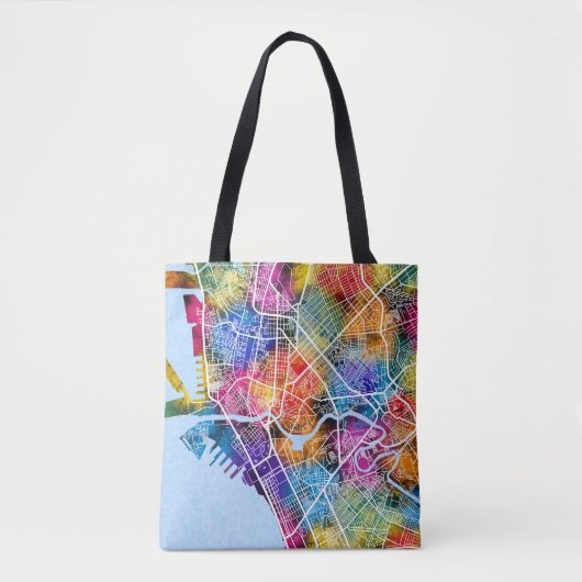 Manila Philippines City Map Tasche (Vorderseite)