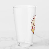 Manila Philippines City Skyline Emblem Glas (Rechts)