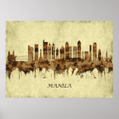 Manila Philippines Cityscape Poster (Vorne)