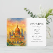 Manila Philippines Destination Save the Date Card (Stehend Vorderseite)