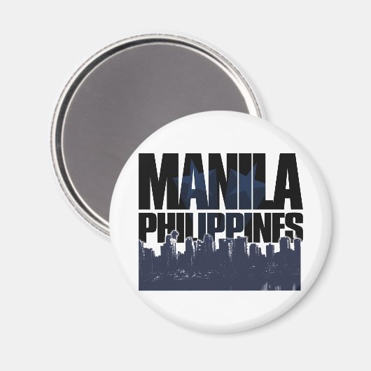 Manila PHILIPPINES Magnet (Vorderseite/Rückseite)