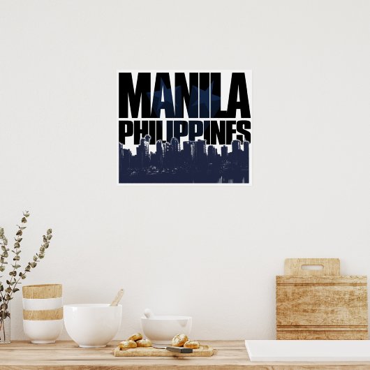 Manila PHILIPPINES Poster (Küche)