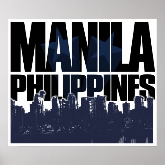 Manila PHILIPPINES Poster (Vorne)