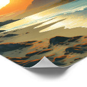 Manila Philippines Reisen Kunst Vintag Poster (Ecke)