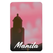 Manila Philippines Reiseplakat. Magnet (Vertikal)
