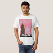 Manila Philippines Reiseplakat. T-Shirt (Vorne ganz)