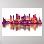 Manila Philippines Skyline Poster (Vorne)